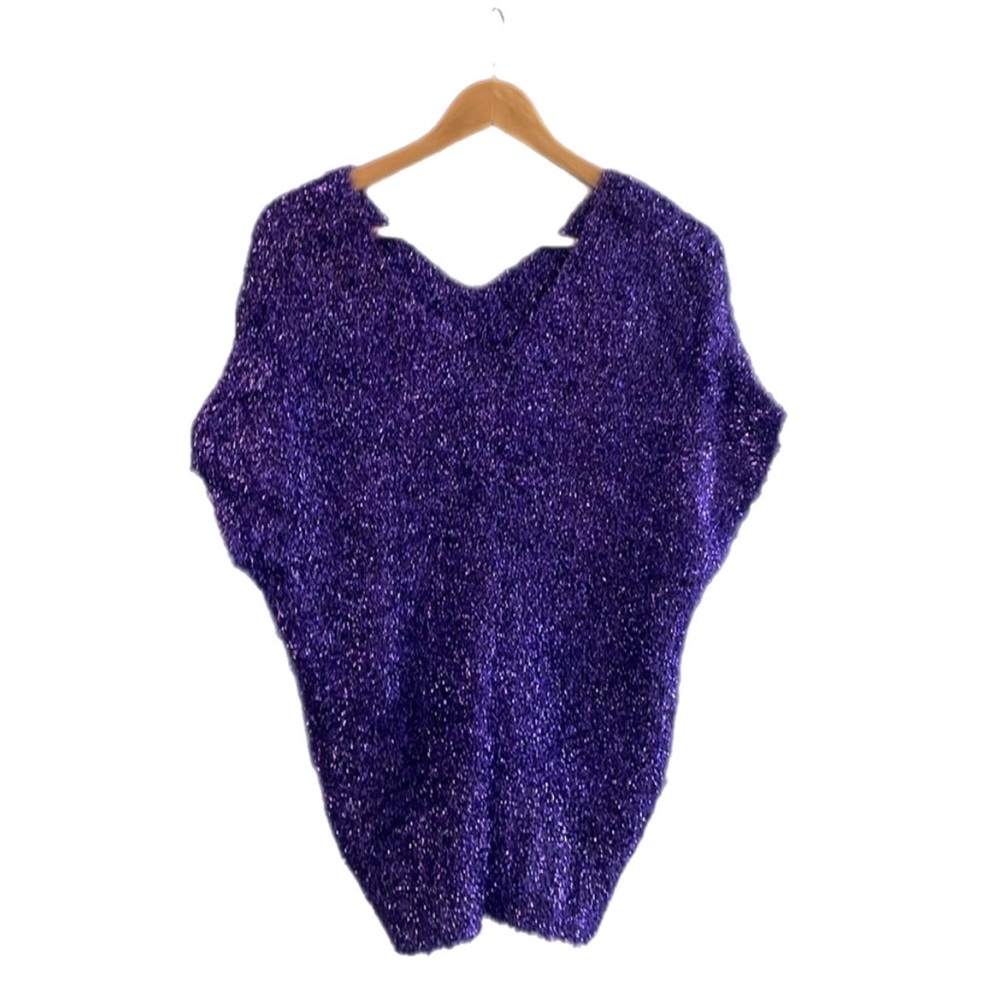 ✨ Sparkling Purple Top - No Brand - Size L ✨